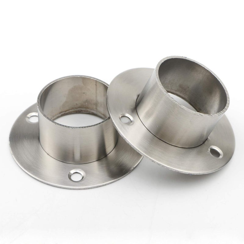 Pxyelec Stainless Steel Closet Rod Flange Holder for Diameter 1.5 inch (38mm) Steel Pipe, Pack of 2 - Image 3